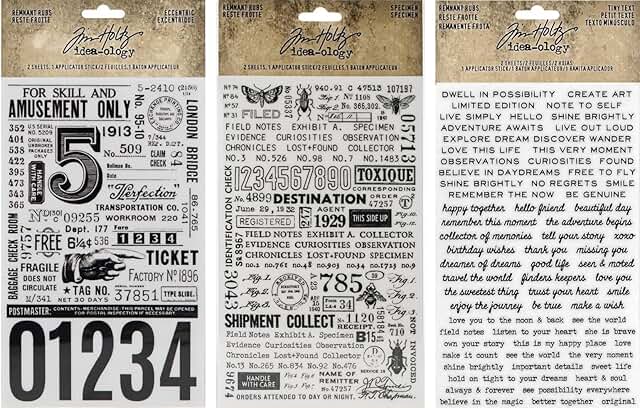 Bundle of Three Eccentric, Specimen, and Tiny Text Remnant Rubs