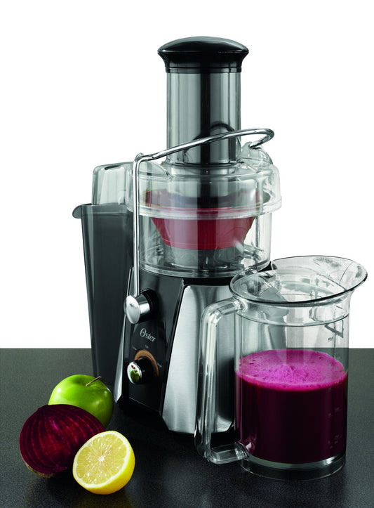 JusSimple 2-Speed Easy Clean Juice Extractor with Extra-Wide Feed Chute, FPSTJE9010-000, 900W, Black/Silver