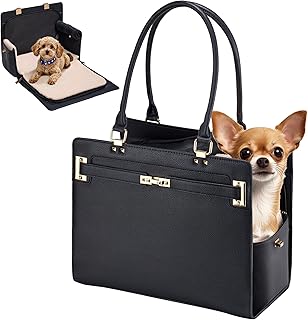 Stylish Small Dog Purse Carrier with Cushion