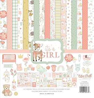 It's A Girl 12x12 Paper Kit