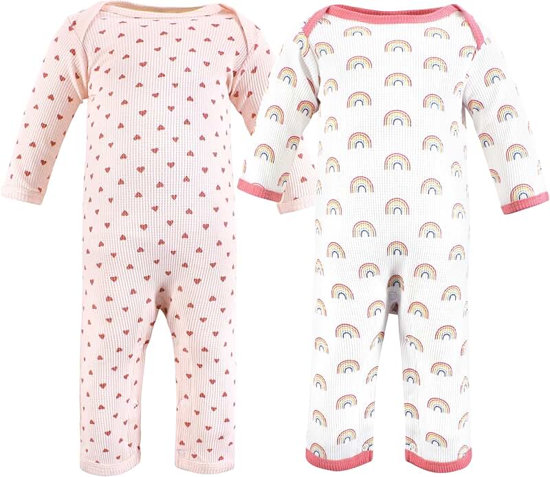 Unisex Baby Thermal Coveralls, 2 Pack