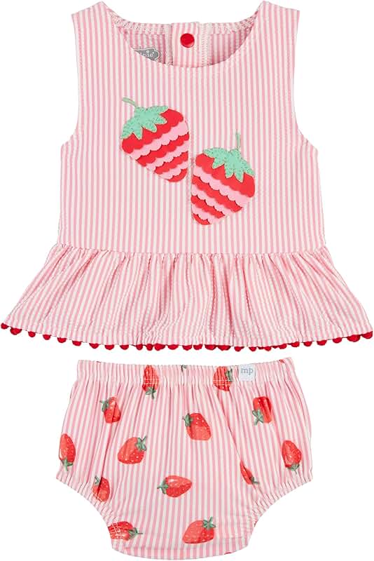 Baby Girls' Strawberry 2-Piece Set
