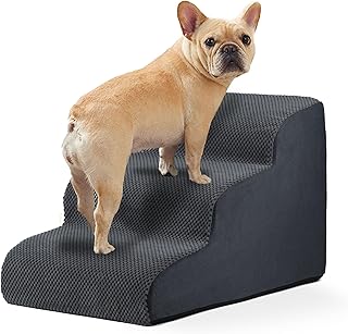 3-Step Washable Dog Bed Stairs for Small Dogs