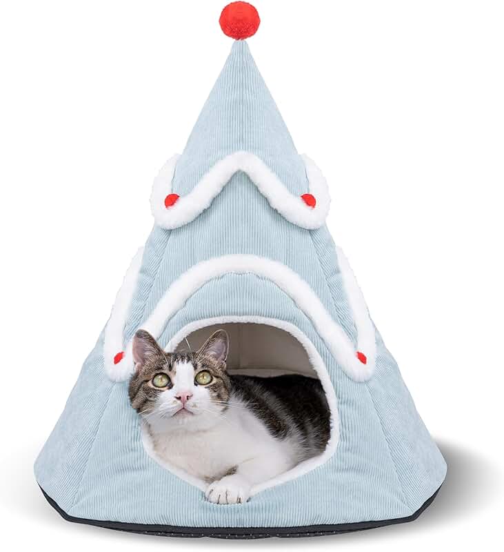 Cozy Pet Teepee Bed for Cats and Small Dogs