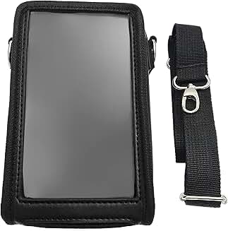 Black Square POS Device Carrying Case with Straps
