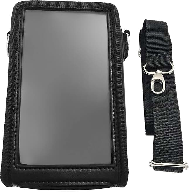 Black Square POS Device Carrying Case with Straps