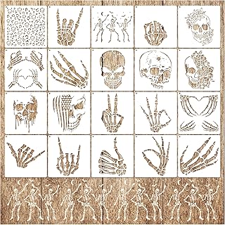 Reusable Skull Stencil for Painting on Wood and More
