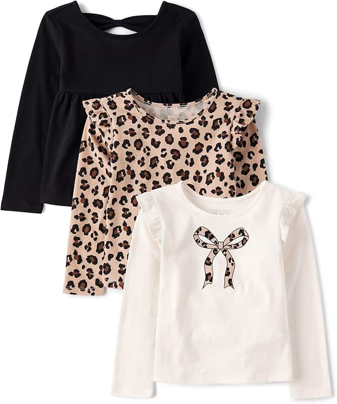 Baby Girl and Toddler Long Sleeve Knit Shirt