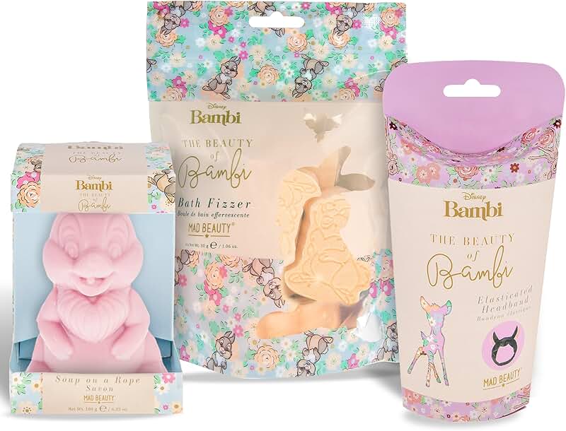 Thumper and Bambi Bath Gift Set with Fizzers and Headband