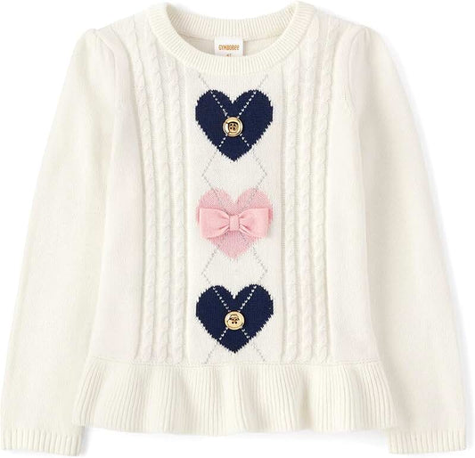 Baby Girls' and Toddler Long Sleeve Peplum Sweater