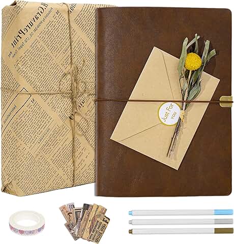 Vintage 3-Ring Photo Album Scrapbook Kit