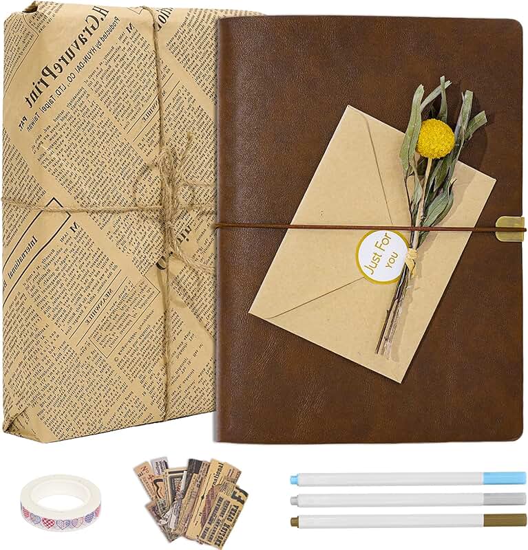 Vintage 3-Ring Photo Album Scrapbook Kit