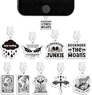 Set of 9 Type C Dust Plugs for Phones and E-Readers