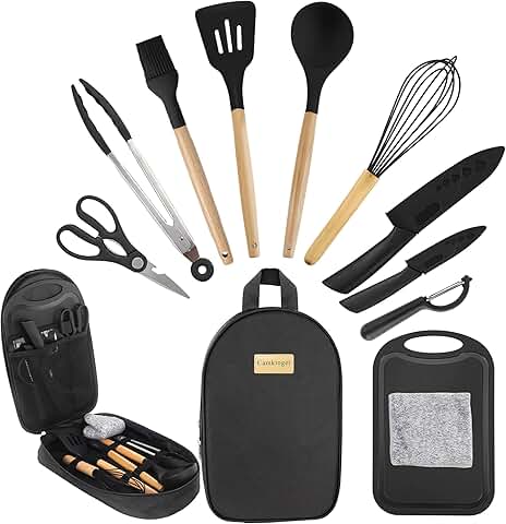 Portable Camping Kitchen Utensil Set for Outdoor Cooking