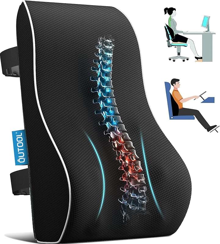 Adjustable Lumbar Support Pillow for Chair and Car