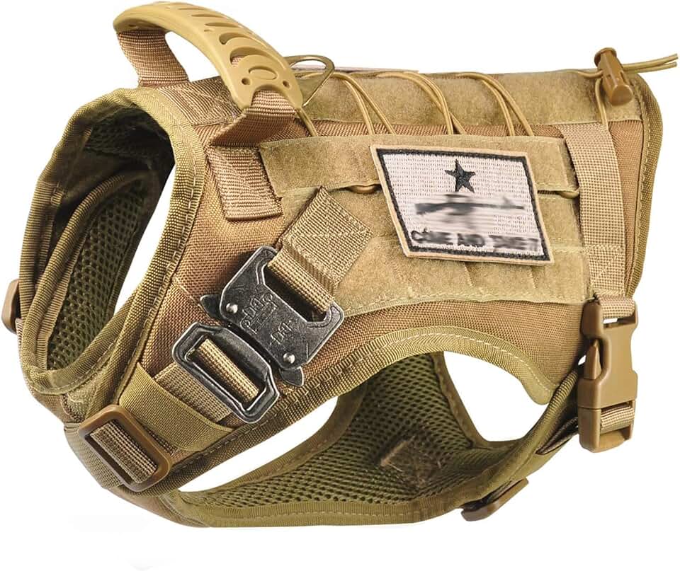 Tactical Dog Vest with Handle and Molle System