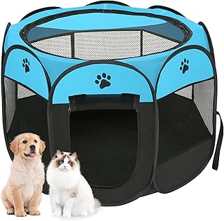 Indoor and outdoor pet playpen for cats and small animals