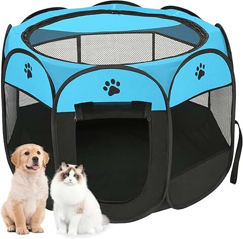 Indoor and outdoor pet playpen for cats and small animals