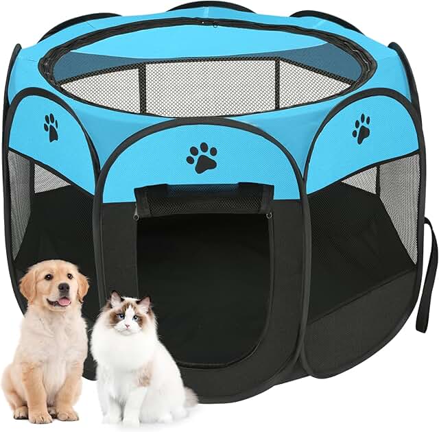 Indoor and outdoor pet playpen for cats and small animals