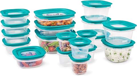 38-Piece Food Storage Containers with Snap Bases and Lids