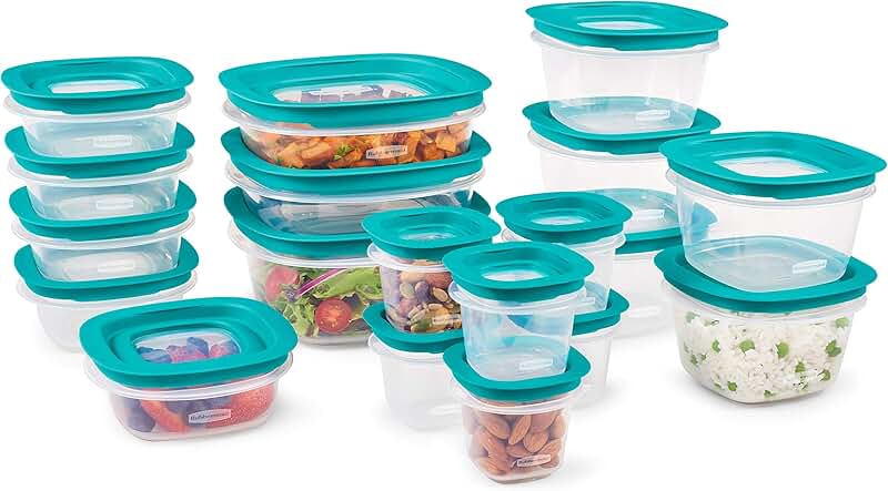 38-Piece Food Storage Containers with Snap Bases and Lids
