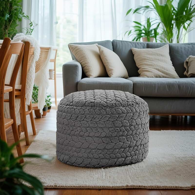 20x14 Inch Unfilled Ottoman Cover for Living Room and Bedroom