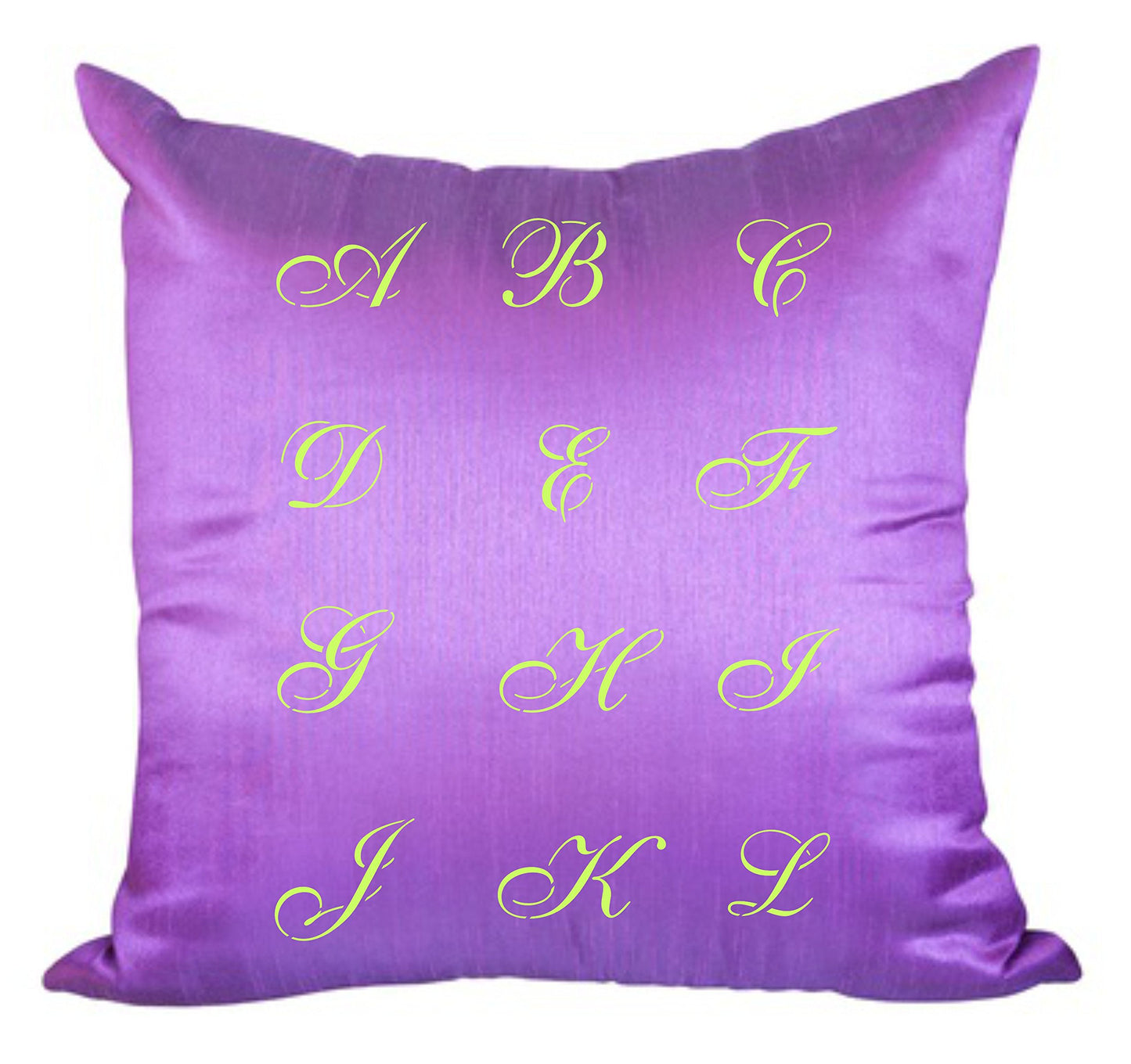 1" Cursive Alphabet Stencil 10x12.5 inch Mylar