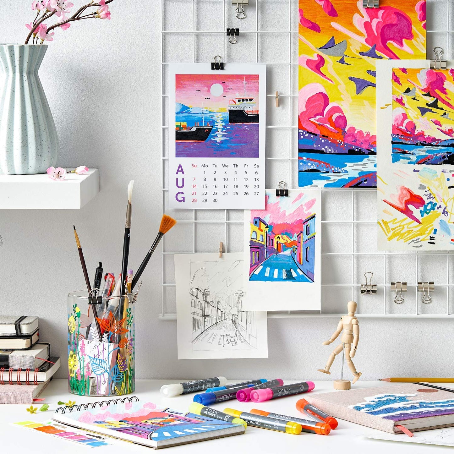 Oil-Based Paint Markers 12-Pack White 1.3mm