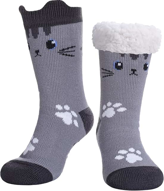 Fuzzy Cozy Slipper Socks for Women