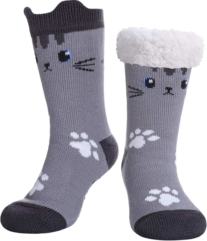 Fuzzy Cozy Slipper Socks for Women
