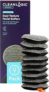 Charcoal Exfoliating Facial Pads for Sensitive Skin, 9 Pack