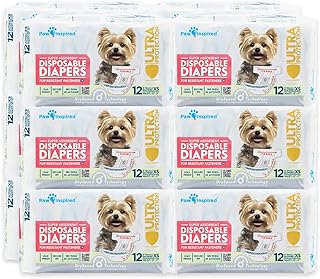 Disposable dog diapers for female dogs in heat or incontinence