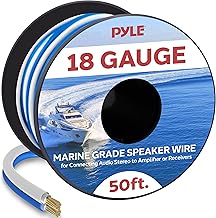 50ft 18 Gauge Waterproof Marine Speaker Wire