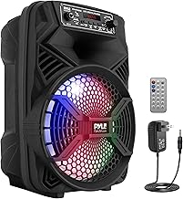 Portable 300W Bluetooth PA System with Subwoofer and Lights