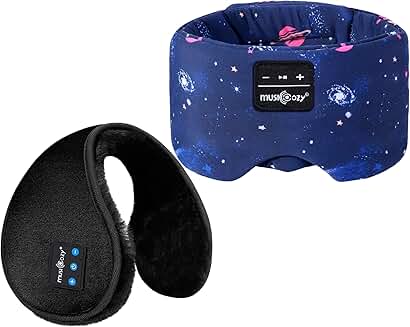 Wireless Sleep Mask with Headphones and Adjustable Band