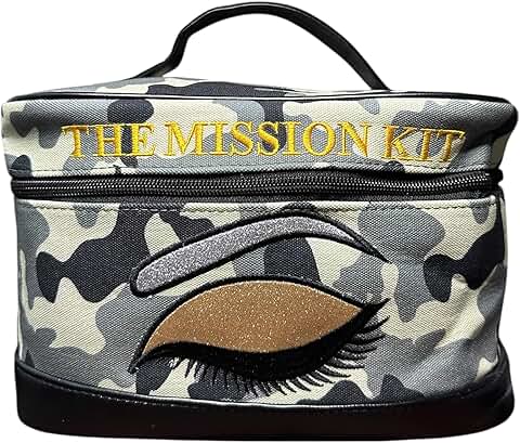 Luxe Camouflage Travel Toiletry Bag with Large Compartments