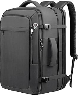 50L Expandable Travel Backpack with Laptop Compartment