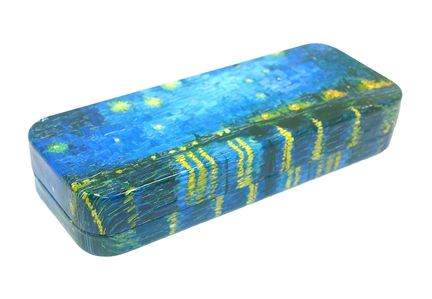 Mega Tin Pencil and Storage Box with Starry Night Design