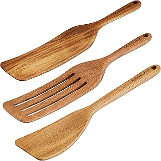 3-Piece Acacia Wood Kitchen Utensil Set