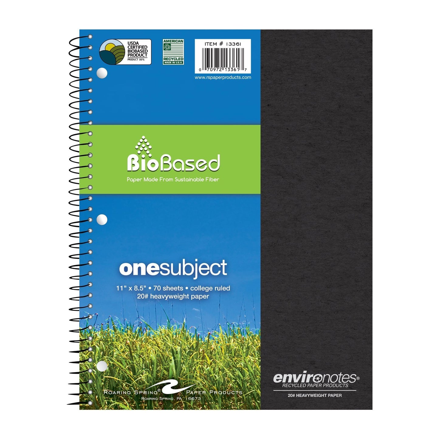 Medium College Rule Notebook with Earthtone Cover