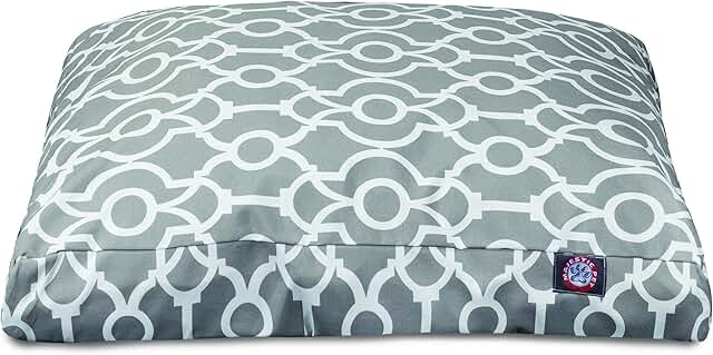 Large Gray Rectangle Pet Bed