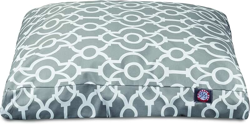 Large Gray Rectangle Pet Bed