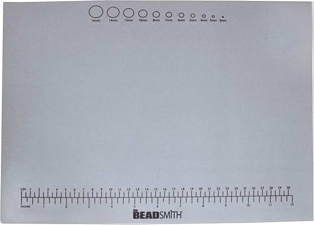 Non-Slip Treasure Mat, 11x14 inches with measurements