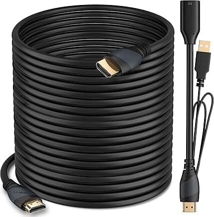 100-Foot 4K HDMI Cable with Signal Booster