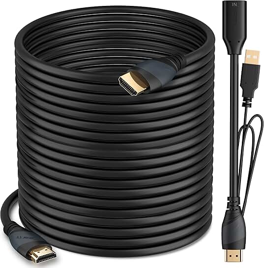 100-Foot 4K HDMI Cable with Signal Booster