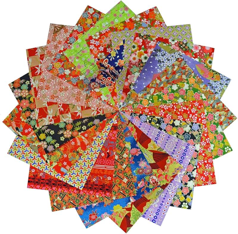 15x15cm Japanese Washi Origami Paper Set of 60