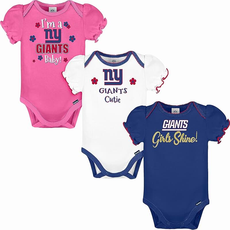 NFL team baby girls short sleeve onesie set