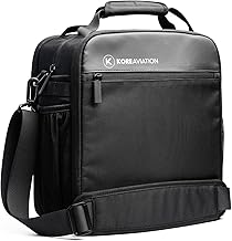 Pilot Flight Bag with Padded Compartments and Shoulder Strap