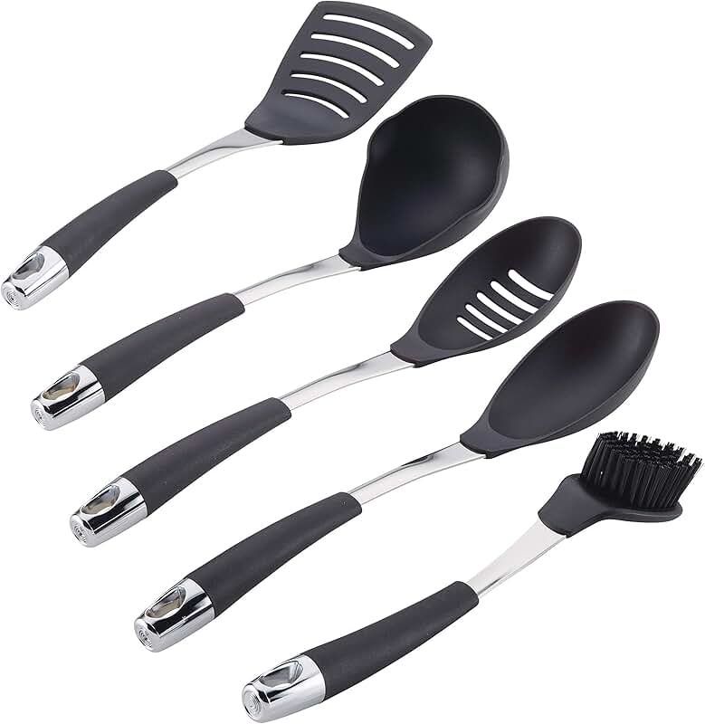 Heat-resistant wooden spatula with long handle for cooking