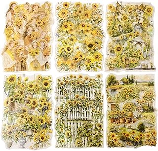 Journey to The Light Sunflower Stickers, 180 Waterproof Labels